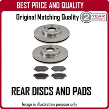 REAR DISCS AND PADS FOR AUDI COUPE QUATTRO 2.3 20V 1989-1992