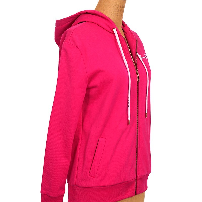 XS NEW $950 VERSACE Woman Hot Pink MEDUSA LOGO Oversize SWEATSHIRT