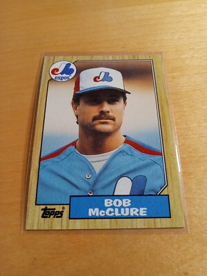 1987 Topps #707 BOB McCLURE Montreal Expos Baseball Card, Pitcher