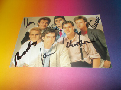 Channel 5 Pop Band signed signiert autograph Autogramm auf Autogrammkarte