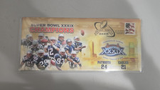 Super Bowl XXXIX Original Ticket Stub 2005 New England Patriots Champions
