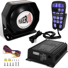 Emergency Police Siren 200w Multi-tones Pa System Slim Speaker Sirens With Handh