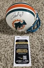 Dan Marino Mark Duper Signed Auto Riddell Miami Dolphins Mini Helmet JSA COA