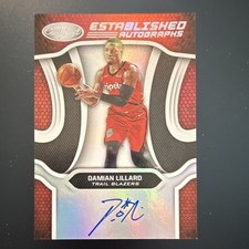 Panini Certified Established Autographs Damian Lillard #EA-DL Autograph Blazers