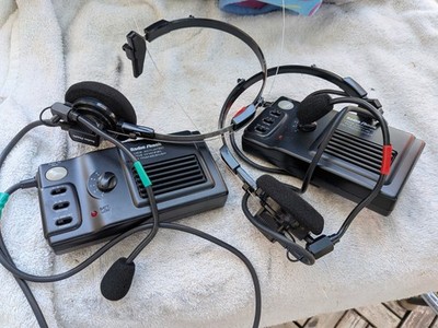 Radio Shack TRC-507 Walkie Talkie Voice Activated FM Transceiver w/Headset PAIR