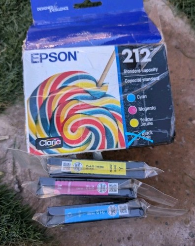 VERSIEGELT Epson 212 Tintenpatronen-Set Cyan Magenta Gelb, EXP 02/2028