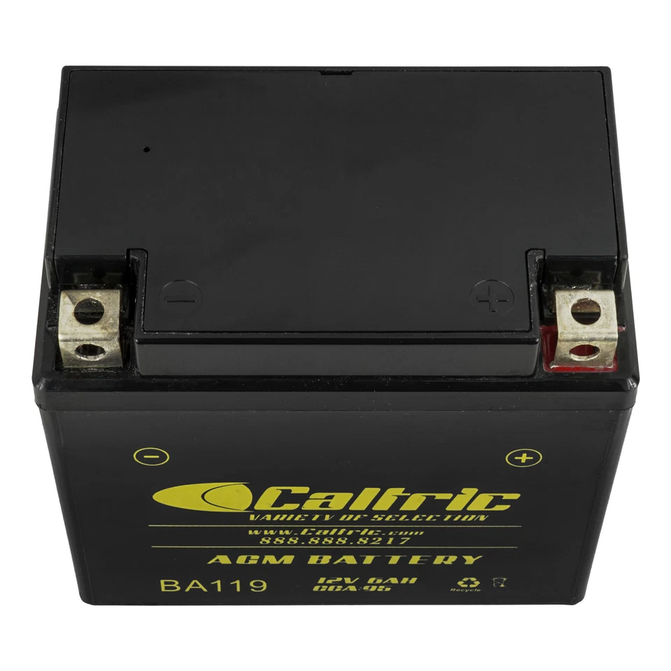 Caltric AGM Battery for Arctic Cat Alterra 90 2017-2022 12V / 6 AH / CCA 95 - Изображение 4 из 4