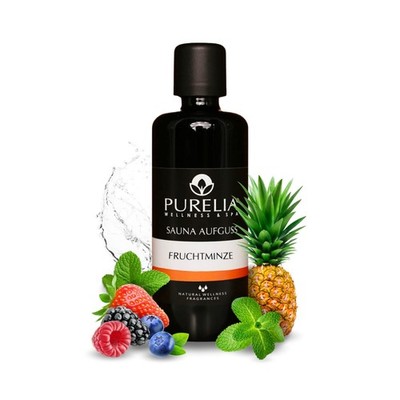 PURELIA Saunaaufguss Konzentrat Fruchtminze 100 ml natürlicher Sauna-aufguss - r
