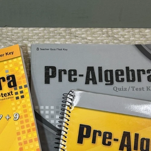 A Beka Pre-Algebra Third Edition Teacher Key, Solution Key, Tests Key Homeschool - Image 4 of 4