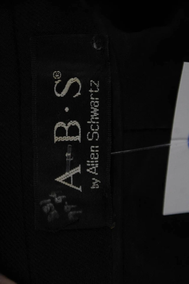 Blazer ABS Mujer Negro Poliéster Cuello Manga Larga Botón Talla M Foto 4 de 4