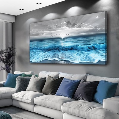 Large Canvas Printed Artworks Mural Wall Decor For Living Room Wall Art For B...