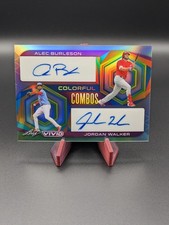 2022 Leaf Vivid | Alec Burleson & Jordan Walker (RC) Colorful Combos */40 #CC-2