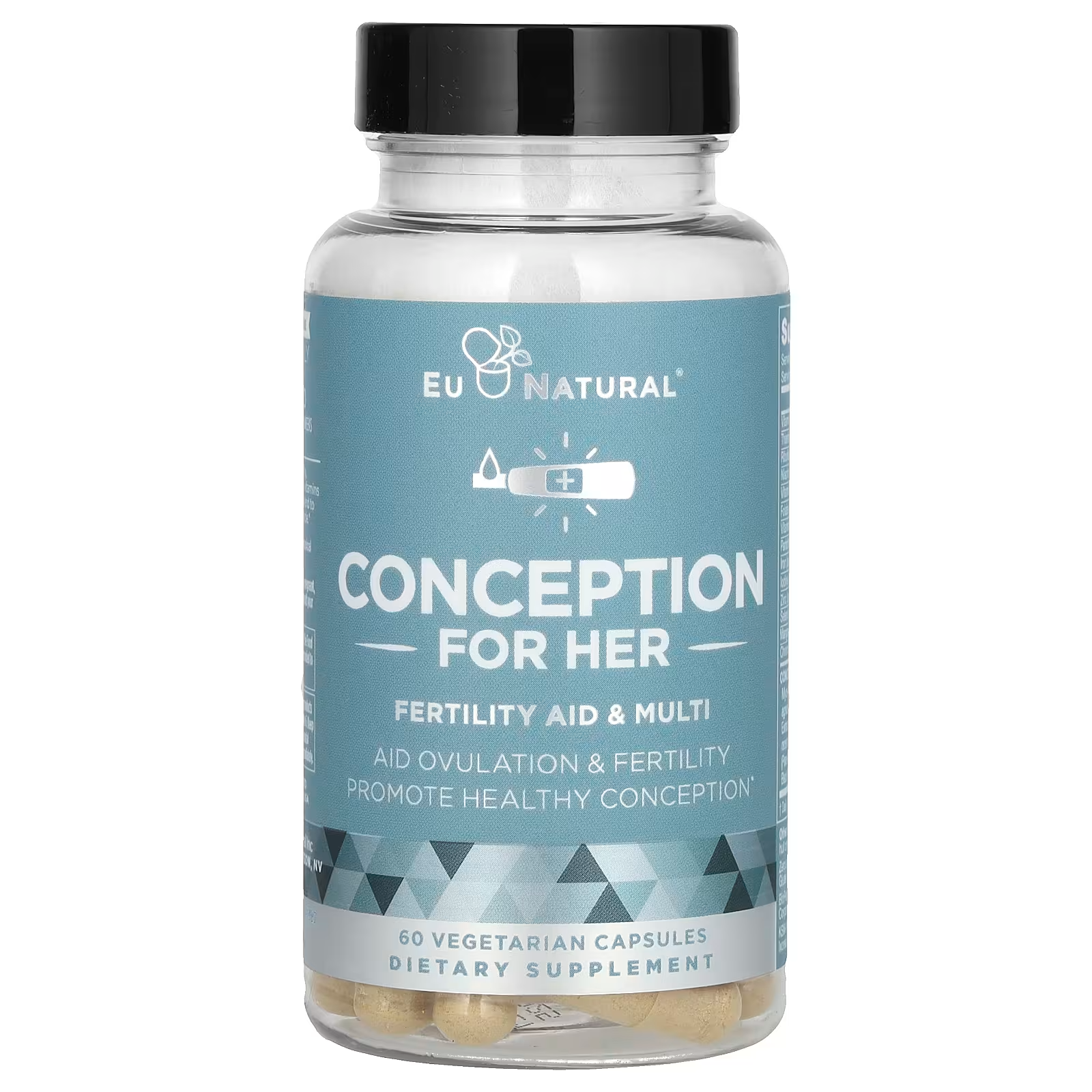 Eu Natural, Conception For Her, Fertility Aid & Multi, 60 Veg Capsules NEW LOOK - Image 3