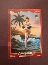2025 Topps The Joy Of Baseball Hayden Birdsong RC bright Red 3/5 San Fran giant
