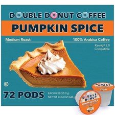 Pumpkin Spice Coffee Pods 72 Count Medium Roast for Keurig K-Cup Brewers