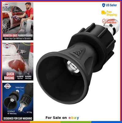 #ad Pressure Washer Nozzle 40 Degree 4.0 Orifice Stainless Steel Rubberized Guard $45.97