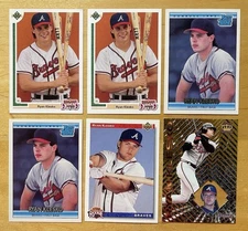 Ryan Klesko Lot Of 6 With Rookies & Prism Mixed Brand Atlanta Braves NM-MT