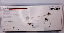 Landia Home 6 Piece Bathroom Hardware Set Brushed Nickel New Sealed