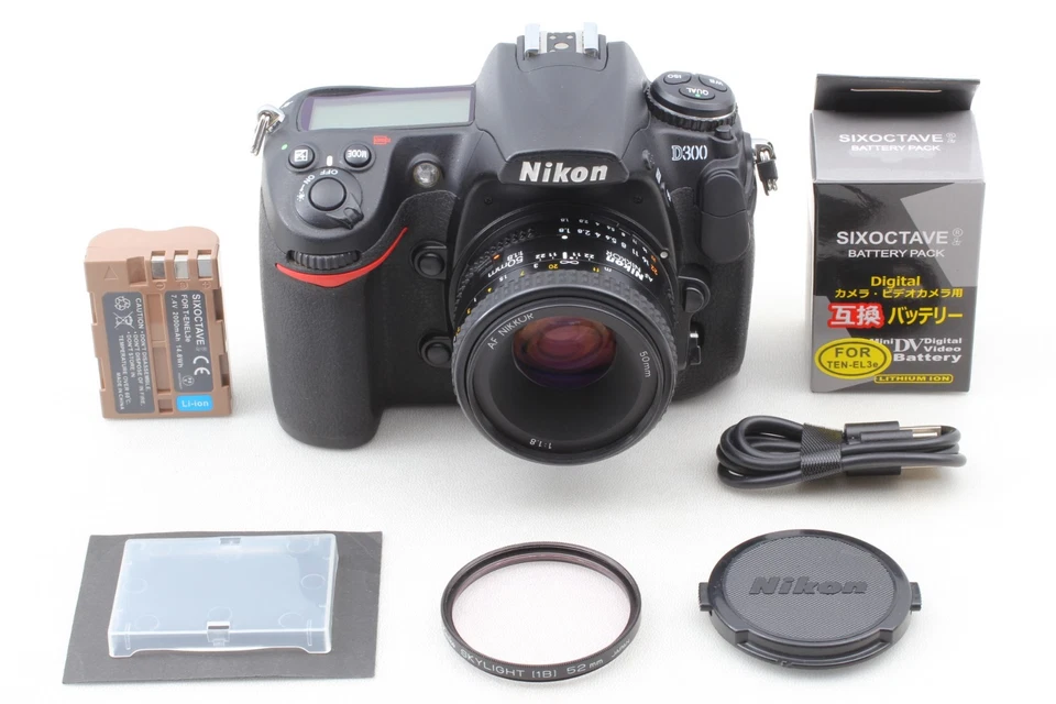Near MINT 15K Shots Nikon D300 DSLR w/ AF NIKKOR 50mm f1.8 Lens from JAPAN - Image 2 of 4