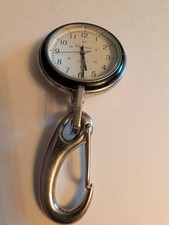 ELEGANCE Sports Clip-On Backpack/Belt FOB Pocket Watch Key Ring