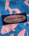 Vineyard Vines Mens Blue Pink Marine Life Print Drawstring Swim Trunks Size XL — photo 4
