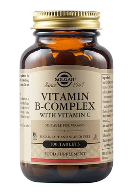 SOLGAR VITAMIN B-COMPLEX with VITAMIN C -100 Tabletten - B KOMPLEX + WIT. C