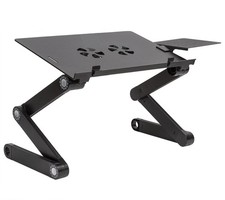 WonderWorker Einstein Adjustable Laptop Lap Stand Desk with 2 USB Cooling Fans