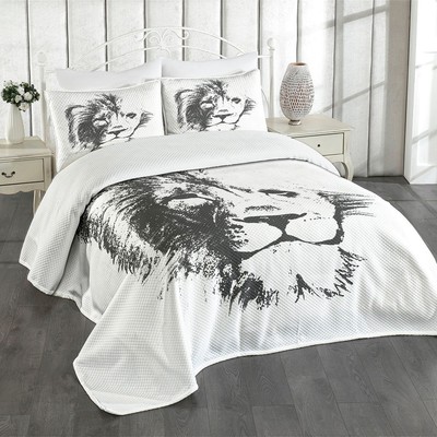 Tätowieren Tagesdecke Set Flüchtiger Jungle Lion