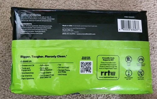 Crocodile Cloth Garage Cleaning Cloths, 15" x 10", 110 Count - Picture 3 of 3