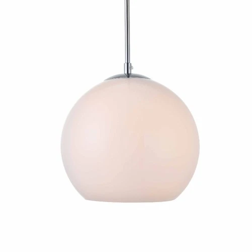 Elegant Lighting LD2213 Baxter 10"W Pendant - White - Picture 1 of 9