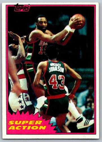 1981 Topps #MW109 Bob Lanier Milwaukee Bucks - Picture 1 of 2
