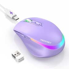 TECKNET Wireless Mouse Jiggler, Rechargeable Mouse with Built-in Mouse Mover,...