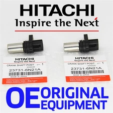 Two Crank Crankshaft & Cam Camshaft Position Sensor 23731-6N21A fit Nissan 2.5L
