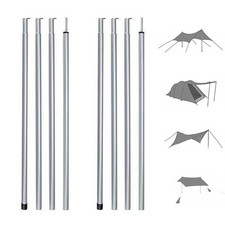Easy to Handle Canopy Support Rods for Outdoor Shelters 2PCS Lightweight Poles