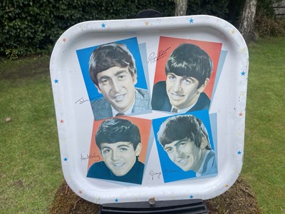 ビートルズ トレイ Worcester Ware The Beatles Original 1964 13x13 Serving Tray Worcester Ware 28713