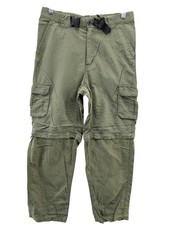 Boy Scouts Of America Switchback Uniform Pants Boys XS Green Cargo Zip Off