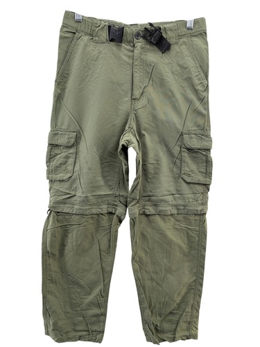 Boy Scouts Of America Switchback Uniform Pants Boys XS Green Cargo Zip Off