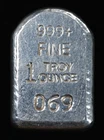 2016 YPS Silver .999 1 Oz Handpour Silver Slacker Tombstone Bar Yeager # 69
