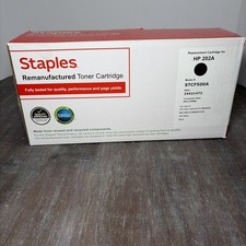 Staples HP 202A Black Replacement Cartridge For Laserjet Pro New Sealed
