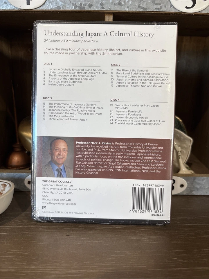 Great Courses Understanding Japan: A Cultural History 4 DVDs + Guidebook New - Image 2 of 2