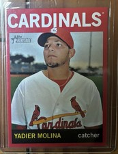 2013 Topps Heritage - Yadier Molina #477 Cardinals HOF Red Variation