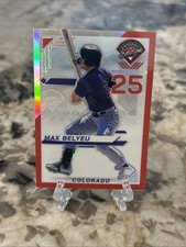 2025 Panini Prospect Edition Red Prizm Max Belyeu #186 Colorado 94/199!!