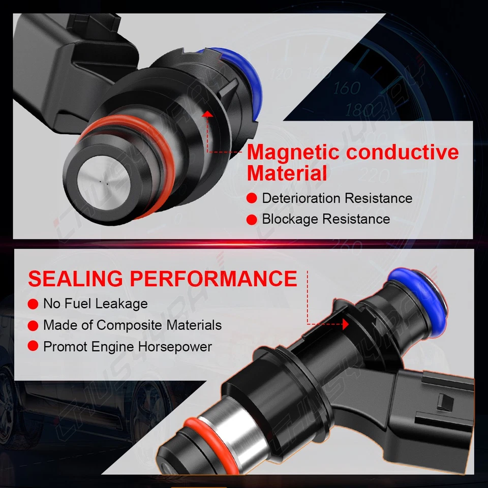 8x Inyectores de combustible genuinos #12580681 para GMC Yukon XL 2500 2007-2009 6,0 L V8 Foto 3 de 4