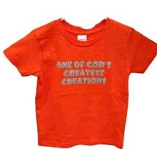 One of God's Greatest Creations Toddler T-shirt Orange New Size 4T. God's child