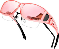 Wrap Around Polarized UV400 Sunglasses for Men Women Fit Over Glasses Mirrore...