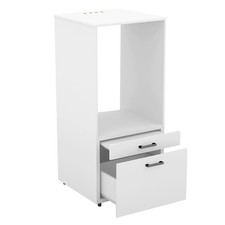 Mobile lavatrice armadio mobiletto bagno salvaspazio cassetto e mensola bianco