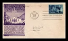 DR JIM STAMPS US COVER TEXAS STATEHOOD CENTENNIAL FDC SCOTT 938 ANDERSON CACHET