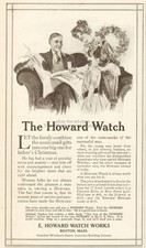 1912 Howard Watch Works Boston MA Pocket Watch Family Christmas Fathers Gift Ad