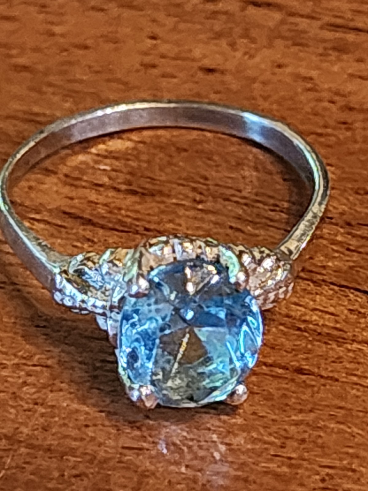 Aquamarine Stone 925 Solid Silver Friendship Day … - image 1