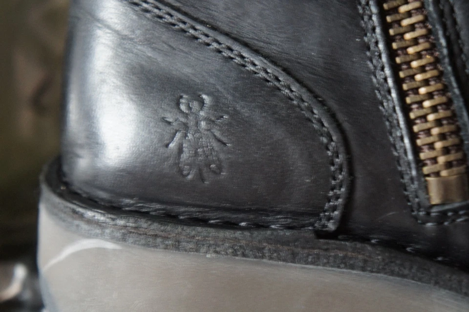 Botín FLY London cuero auténtico cremallera NUEVO talla 38 - Imagen 2 de 4